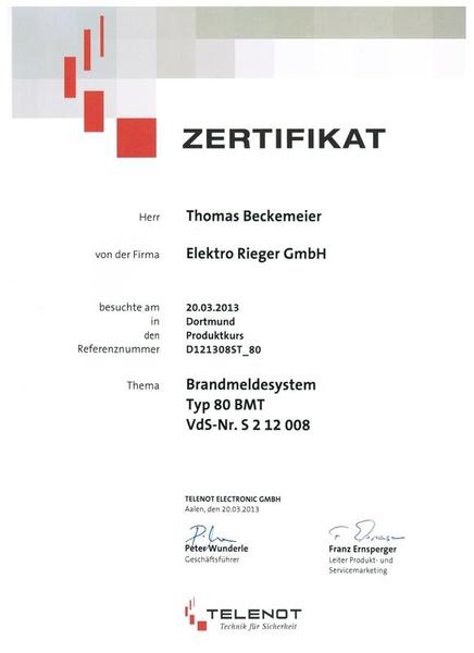 Brandschutzexperte Elektro Rieger  Elektro Rieger: Zertifizierter Brandschutzexperte in Gummersbach, Wipperfürth, Hagen, Sundern (Bild 3)
