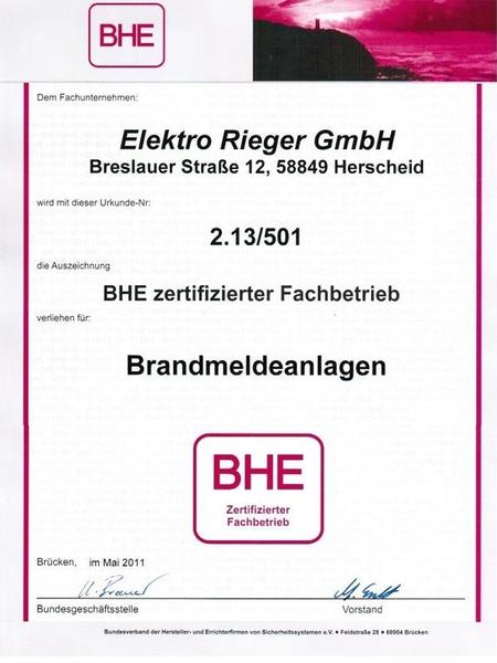 Brandschutzexperte Elektro Rieger  Elektro Rieger: Zertifizierter Brandschutzexperte in Gummersbach, Wipperfürth, Hagen, Sundern